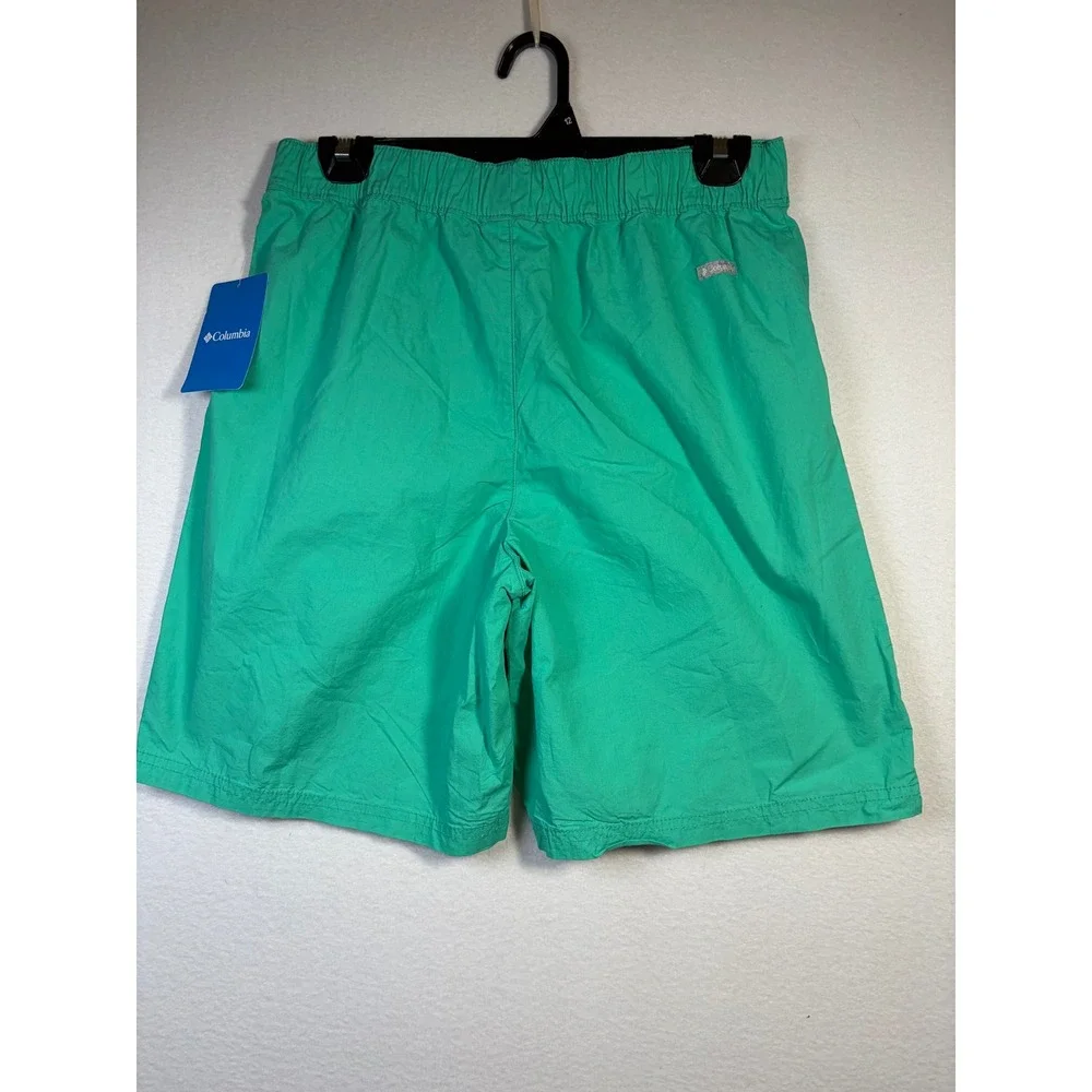 Columbia Washed Out Shorts Youth XL Green NWT AB5430-362 Cotton Elastic Waist